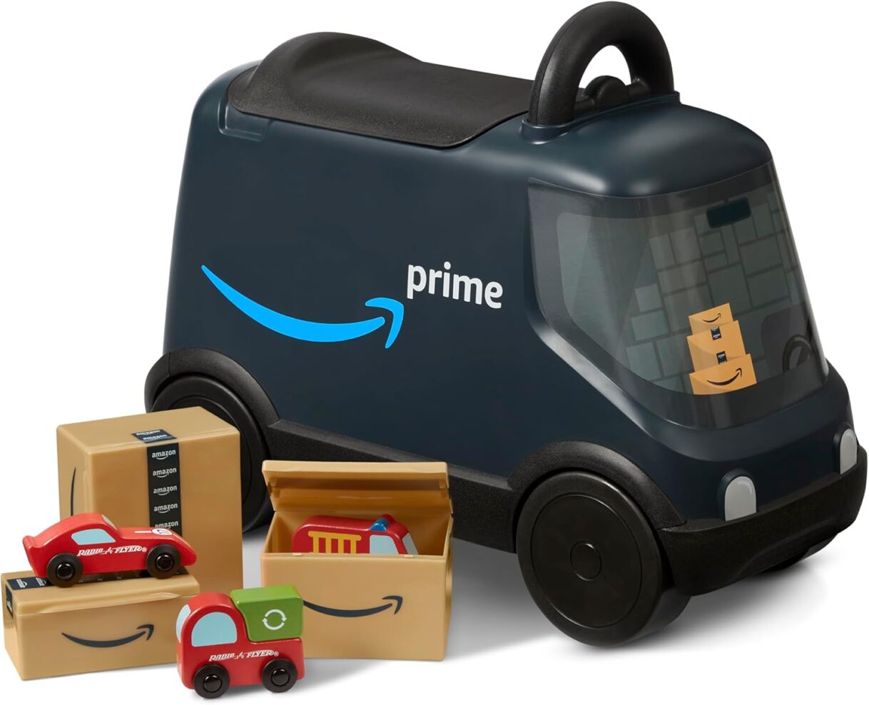 amazon prime delivery ride on toy by radio flyer