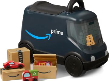 amazon prime delivery ride on toy by radio flyer